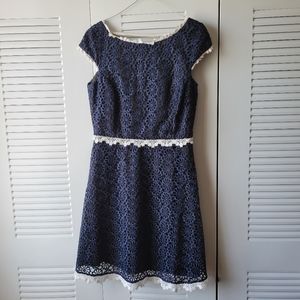 Laundry embroidered dress